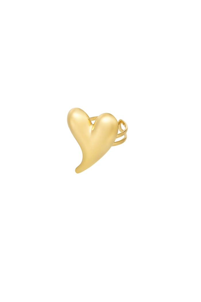 Curvy Love ring - Gold color 