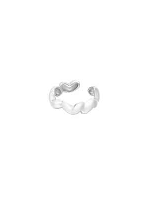 Hearts Around ring - Silver Color color h5 