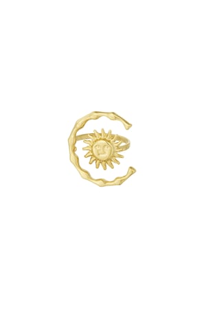 Ring solar flare - Gold color h5 