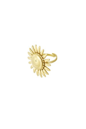 Shining Smile ring - Gold color h5 Picture3