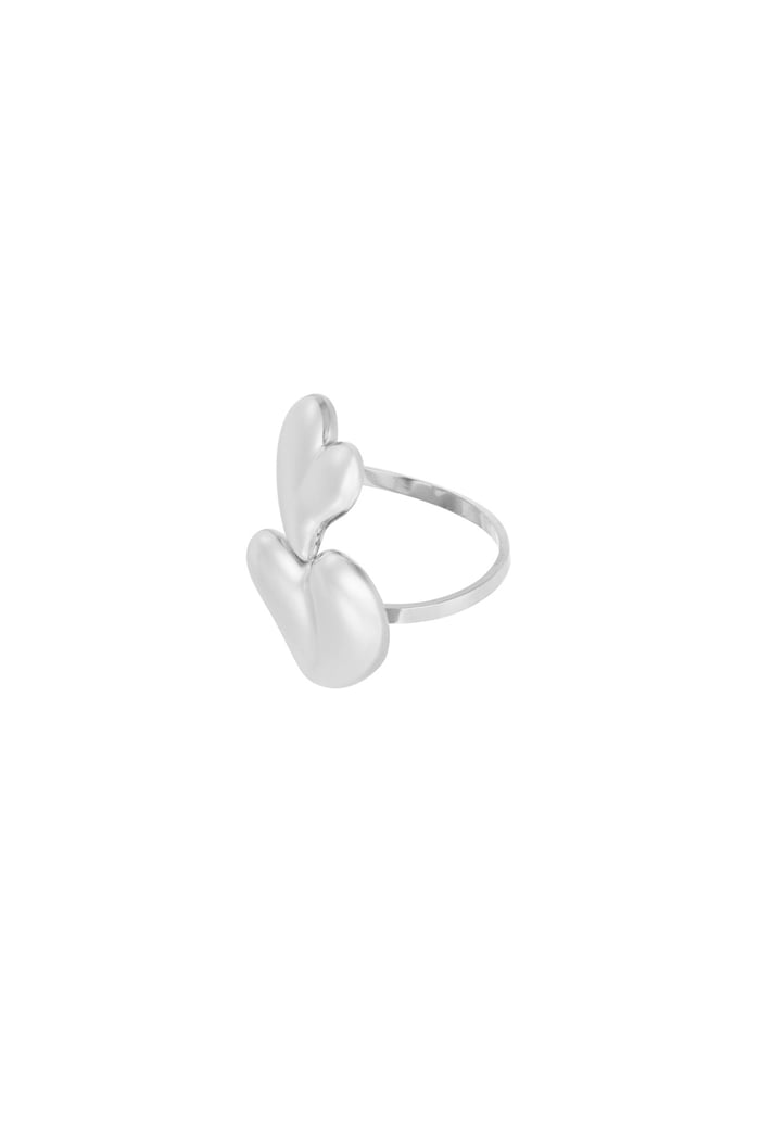 Double Love ring - Silver Color color Picture3