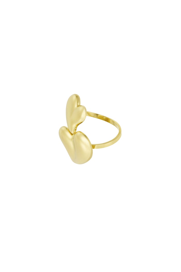 Double Love ring - Gold color Picture3