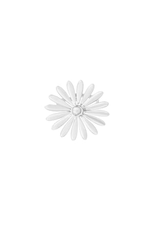 Bloomy Babe ring - Silver Color color h5 