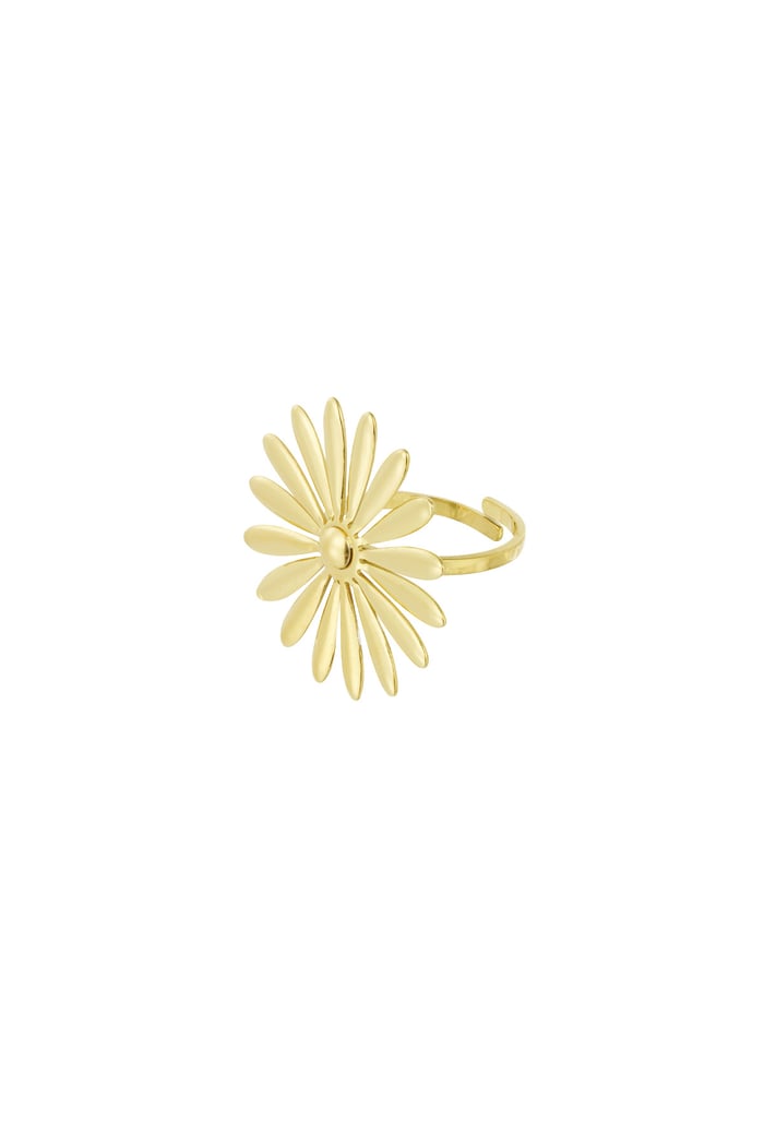 Bloomy Babe ring - Gold color Picture3