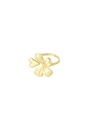 Floral Romance ring - Gold color h5 