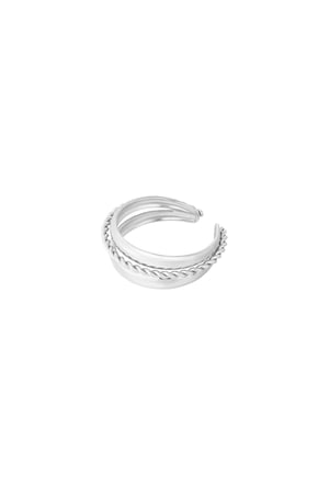 Ring mit drei Ringen - Silberfarbe h5 Bild3