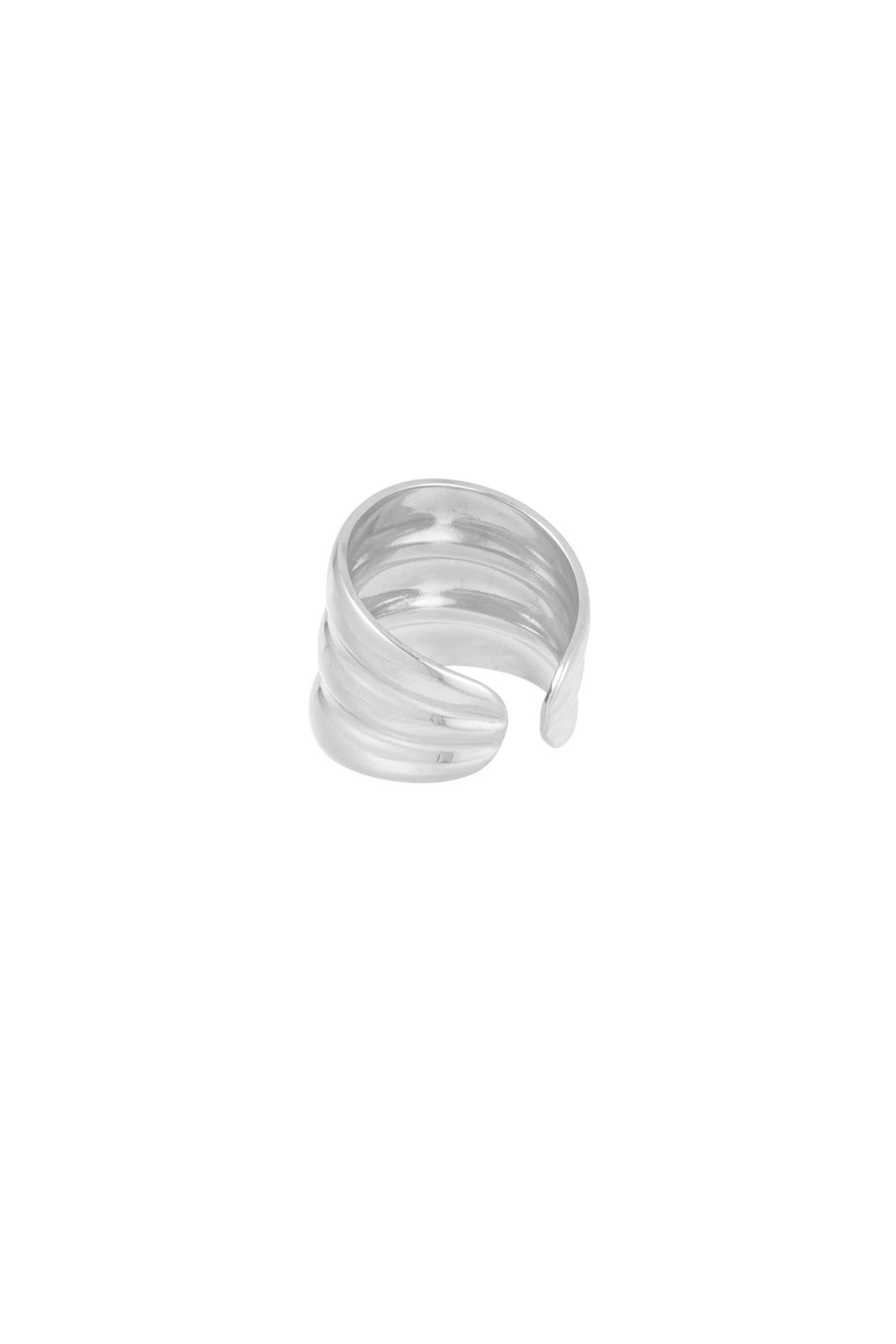 Three in a Row ring - Silver Color color h5Picture3