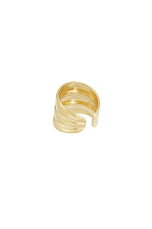 Three in a Row ring - Gold color h5 Picture3