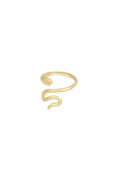 Anillo serpiente deslumbrante - Color dorado