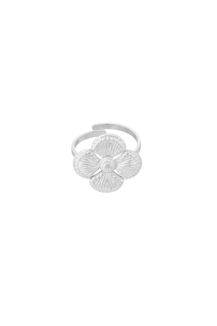 Ring luxury clover - Silver Color color 