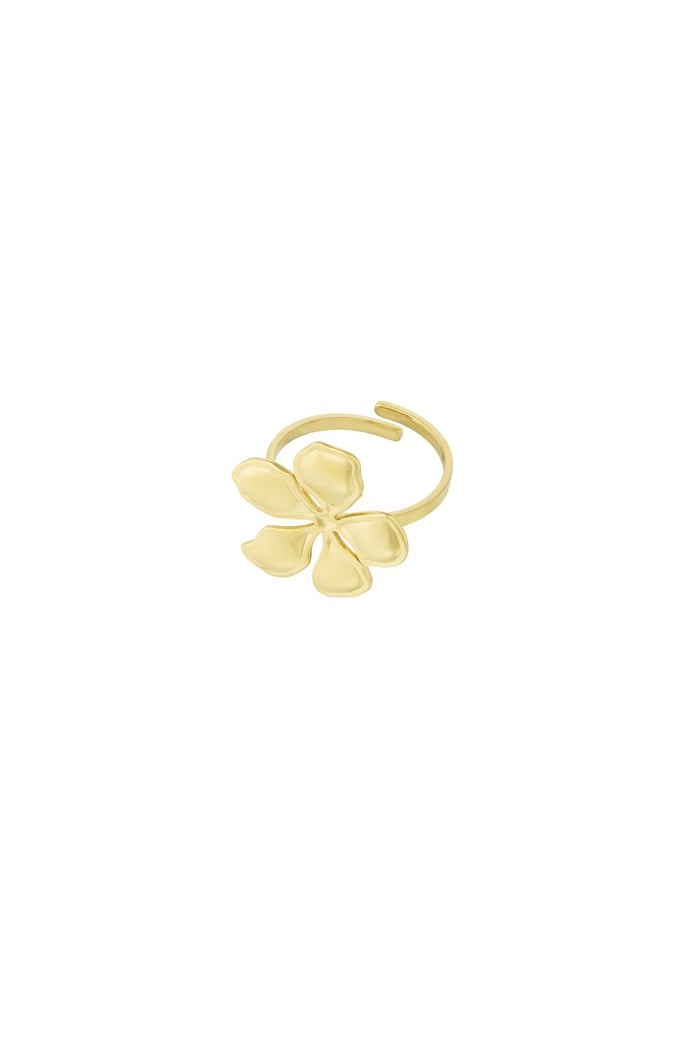 Ring glitz flower - Gold color Picture3