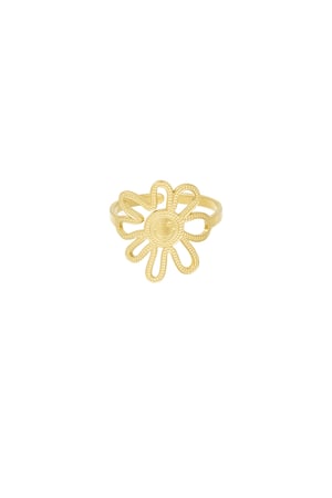 Happy Flower Girl ring - Gold color h5 