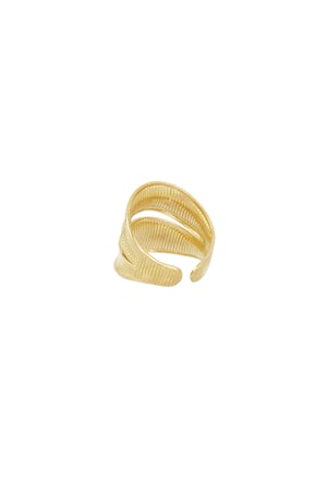 Ring twist of sparkle - Gold color h5 Picture4