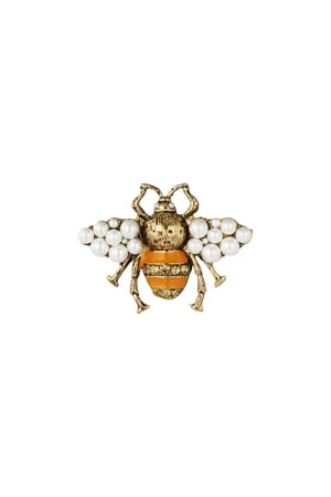 brooch bee - orange h5 