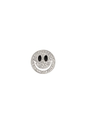 Smile brooch - Silver Color color h5 