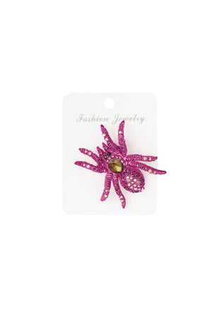 Glimmer spider brooch - fuchsia h5 Picture4