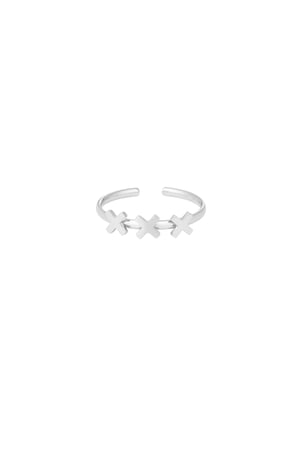 XXX Amsterdam ring - Silver Color color h5 