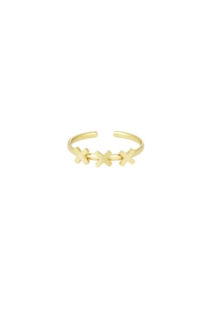 XXX Amsterdam ring - Gold color h5 