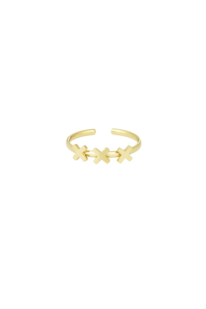 XXX Amsterdam ring - Gold color 