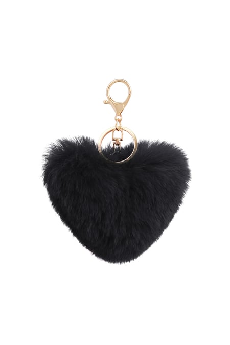 Keychain heart to fluff - Black 2