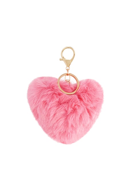 Keychain heart to fluff - Fuchsia 2