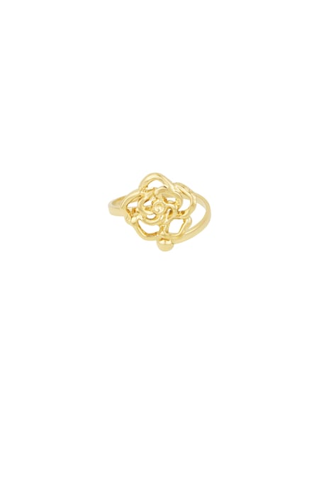 Floral touch ring - Gold color