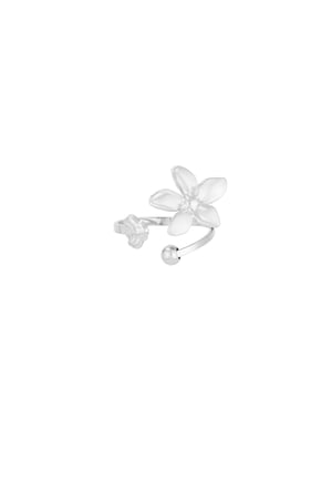 Floral delight ring - Silver color h5 