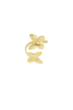 Double wings ring - Gold color h5 