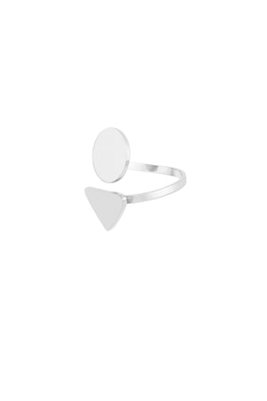 Opal flats ring - Silver color h5 Picture3