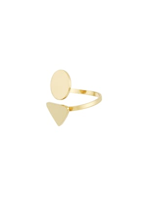 Opal flats ring - Gold color h5 Picture3