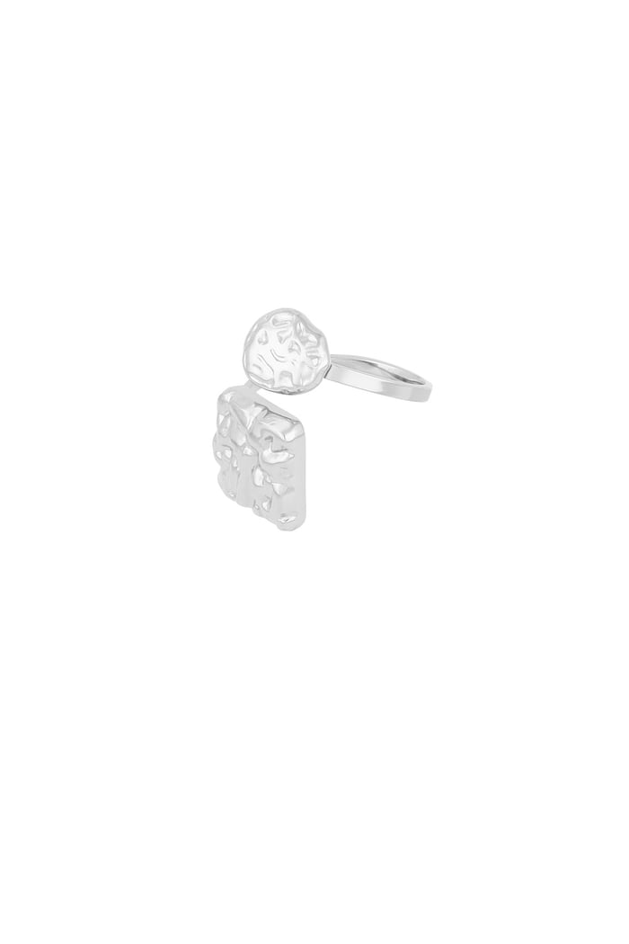 Subtle textures ring - Silver color Picture3