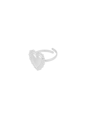 Bubble heart ring - Silver color h5 Picture2