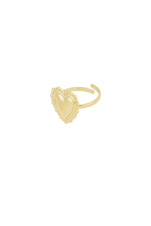 Bubble heart ring - Gold color h5 Picture2