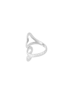 Double heart ring - Silver color h5 Picture3