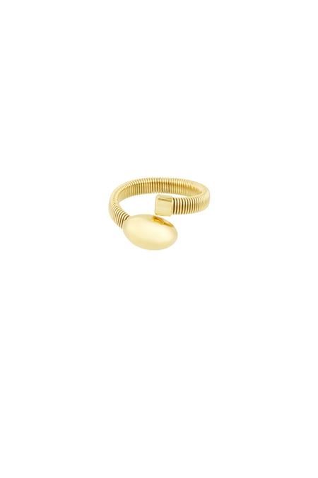 Funky dot ring - Gold color 2