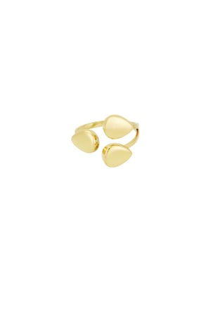 Dot trio ring - Gold color h5 