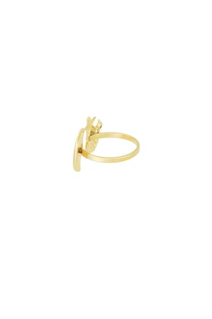 Ocean breeze ring - Gold color h5 Picture4