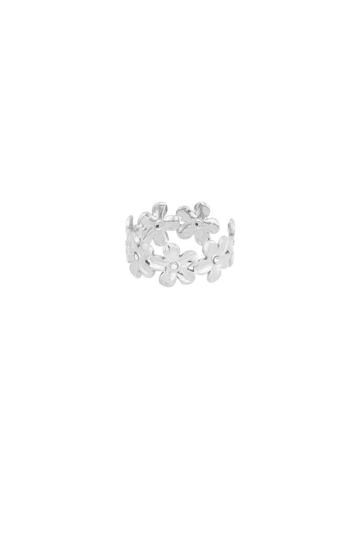 Infinite flowers ring - Silver color Picture3