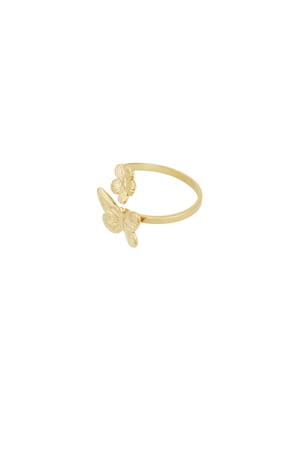 Ring butterfly bloom - Gold color h5 Picture3