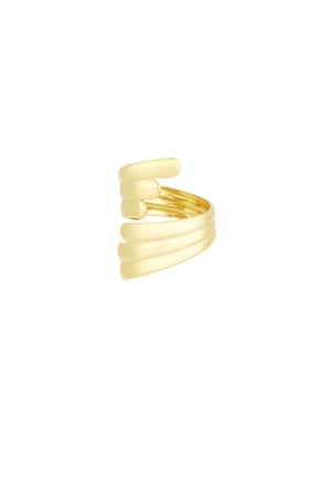 Soft touch ring - Gold color h5 Picture3