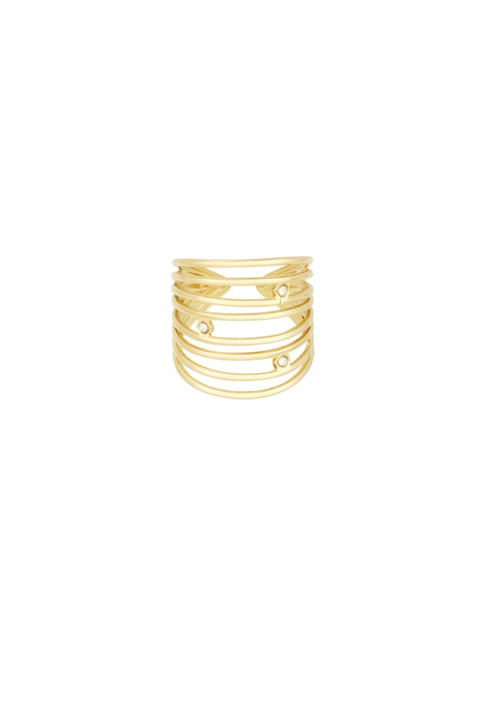 Layered glow ring - Gold color 