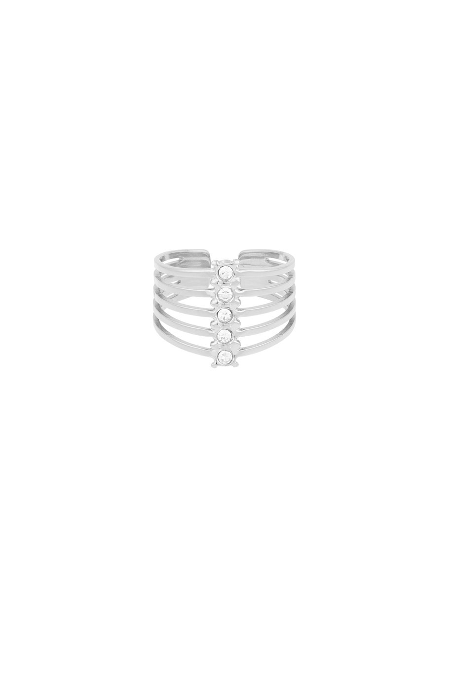 stacked sparkle ring