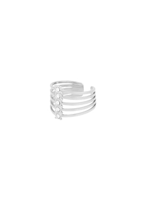 Stacked sparkle ring - Silver color h5 Picture2