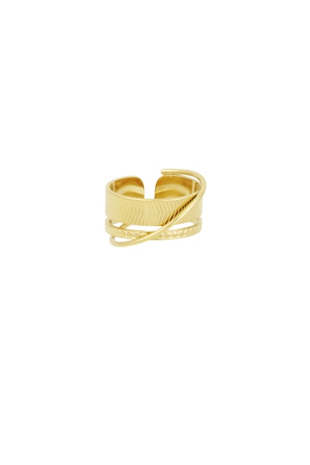 Stacked treasures ring - Gold color