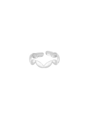 Wavy wonder ring - Silver color h5 