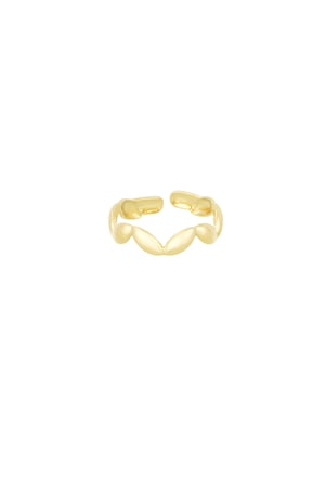 Wavy wonder ring - Gold color h5 