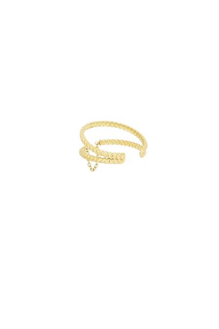 Twist & tangle ring - Gold color 2