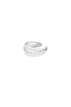 Layered spiral ring - Silver color h5 Picture3