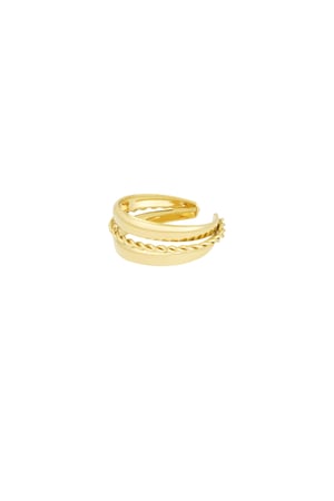 Layered spiral ring - Gold color h5 Picture3