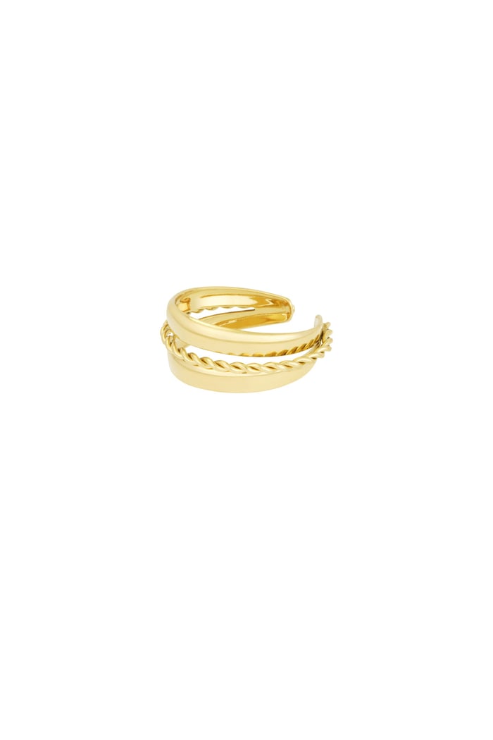 Layered spiral ring - Gold color Picture3